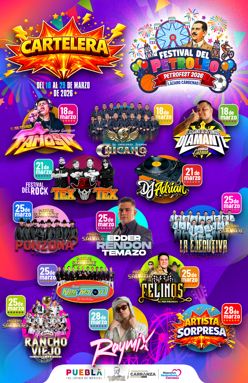 Carteleras de Grupos de PETROFEST 2026